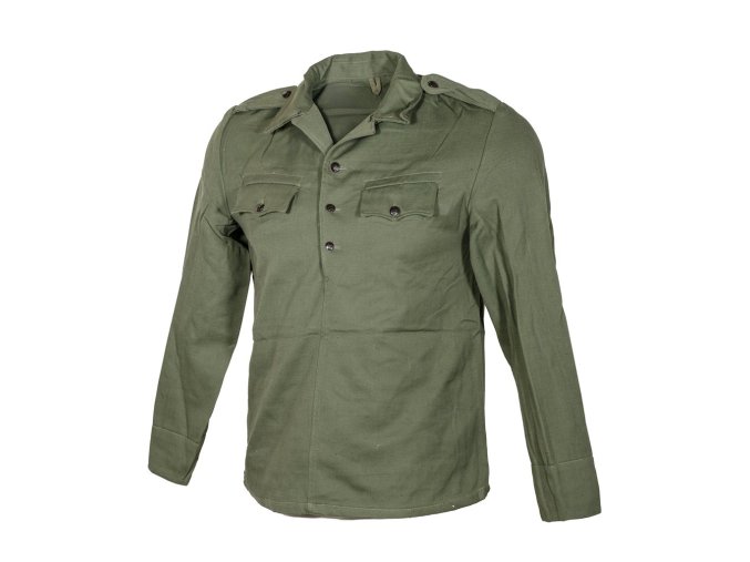 Blůza BULHARSKÁ 3 knoflíky ZELENÁ