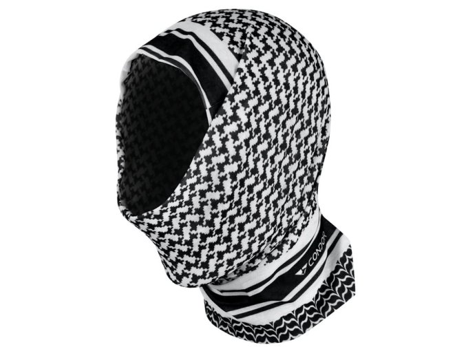 Šátek MULTI-WRAP multifunkční SHEMAGH ČERNO-BÍLÝ