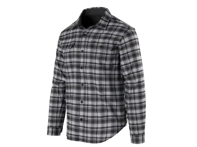 Košile GREYMAN dlouhý rukáv OLD SCHOOL GREY PLAID