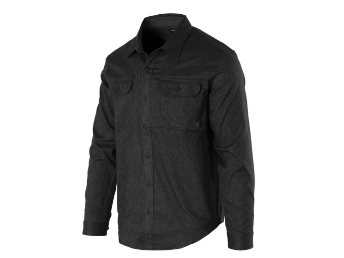 Košile GREYMAN dlouhý rukáv OLD BLACK DENIM