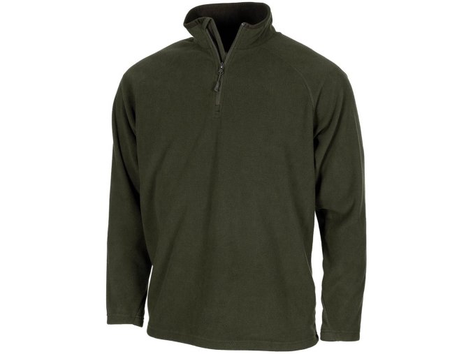 Mikina TROYER microfleece ZELENÁ