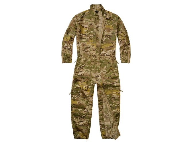 Kombinéza PILOT celorozepínací přední zipy TACTICAL CAMO