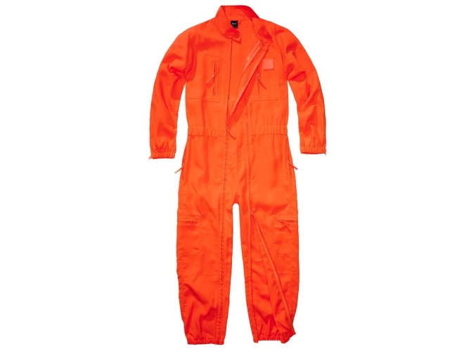 Kombinéza PILOT celorozepínací přední zipy ORANŽOVÁ