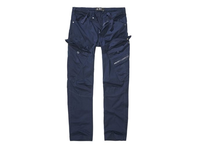 Kalhoty ADVEN SLIM FIT NAVY MODRÉ