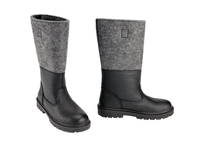 Boty kožené filcové Knobelbecher FILZ