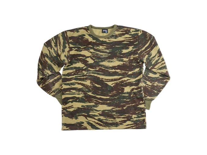 Triko s dlouhým rukávem ŘECKÉ LIZARD CAMO použité