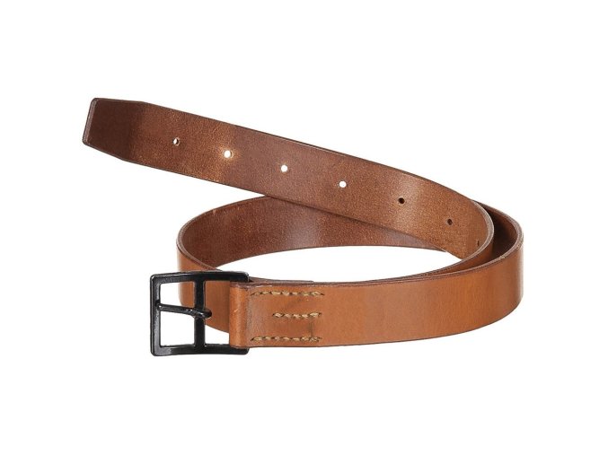Opasek kalhotový 33mm ŠVÝCARSKÝ kožený HNĚDÝ