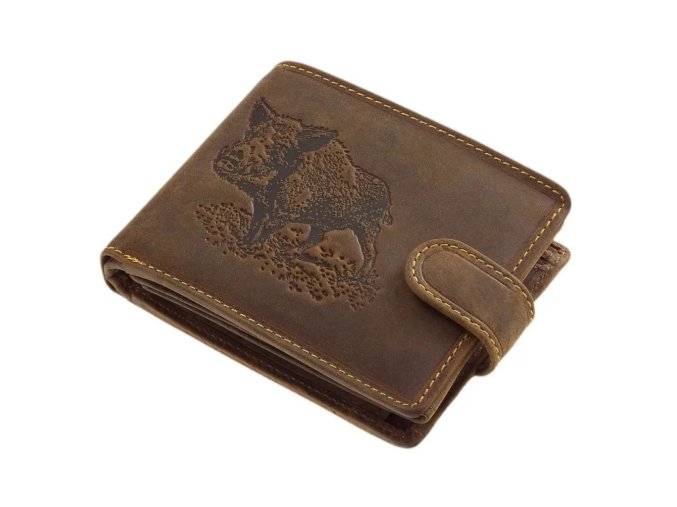 Peněženka kožená GreenDeed DIVOKÉ PRASE