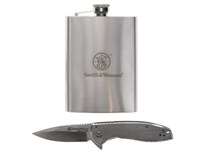 Set zavírací nůž + placatka + trychtýřek