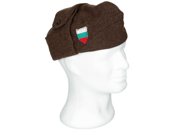 Čepice bulharská zimní vlněná HNĚDÁ