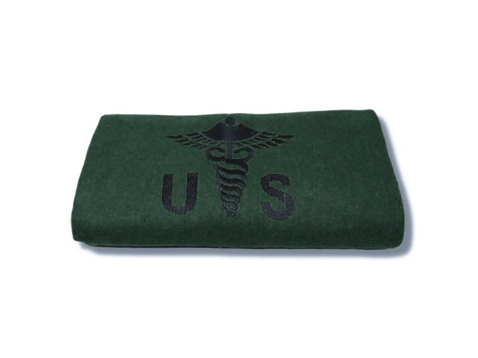 Deka US CADUCEUS vlněná 160 x 225 cm ZELENÁ