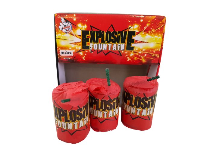 Pyrotechnika Fontána Explosive 3ks