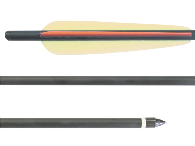 Šíp duralový 16" HalfMoon černý 1ks