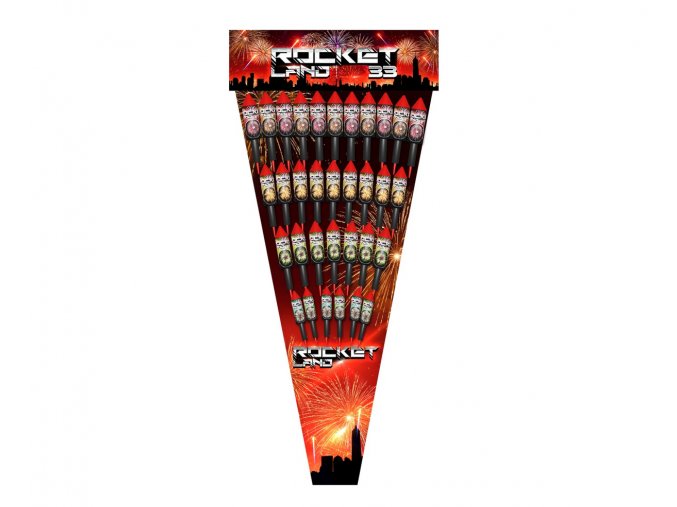 Pyrotechnika Rakety Rocket Land 33ks - POUZE OSOBNÍ ODBĚR