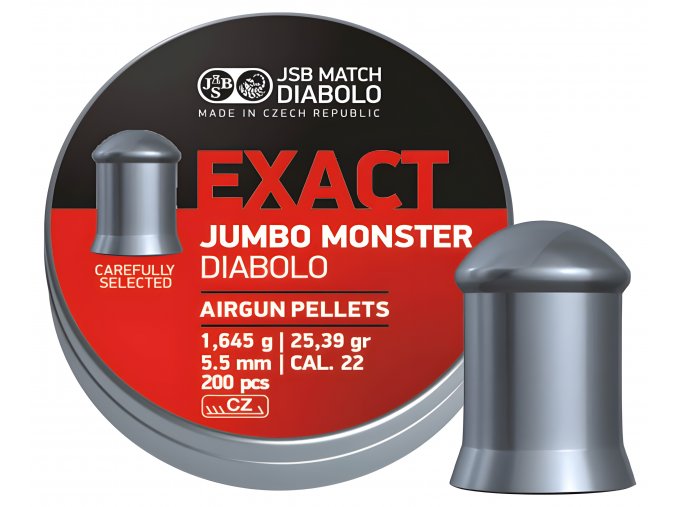 Diabolo JSB Exact Jumbo Monster 200ks cal.5,52mm