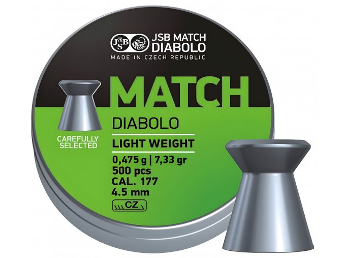 Diabolo JSB Match pistole 500ks cal.4,49mm