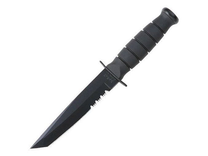 Nůž FIGHTING/UTILITY TANTO ozubené ostří ČERNÝ