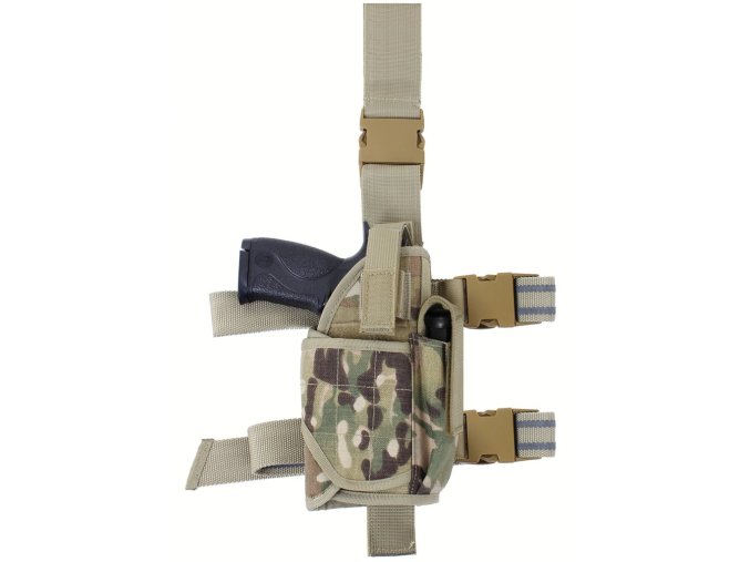 Pouzdro pistolové stehenní UNI DELUXE MULTICAM