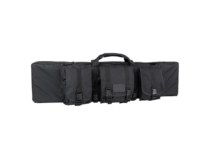 Taška na pušku 90 cm se 3 kapsami ČERNÁ