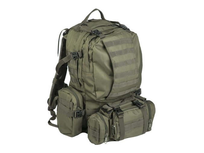 Batoh DEFENSE MODULAR s ľadvinou Zelený