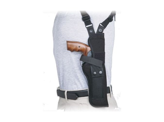 Pouzdro podpažní svislé pro revolver 6" s oboustranným křížovým závěsem