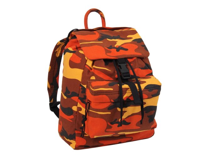 Batoh jednodňový s vreckom Savage Orange Camo