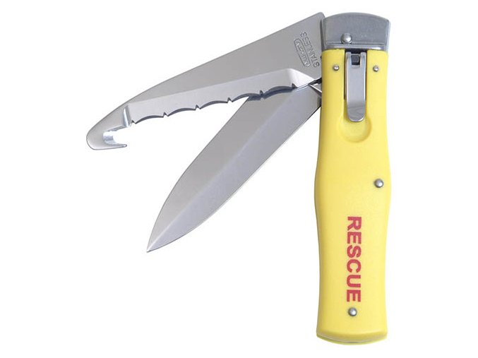 Nůž vyhazovací NH-2 RESCUE střenka PLAST