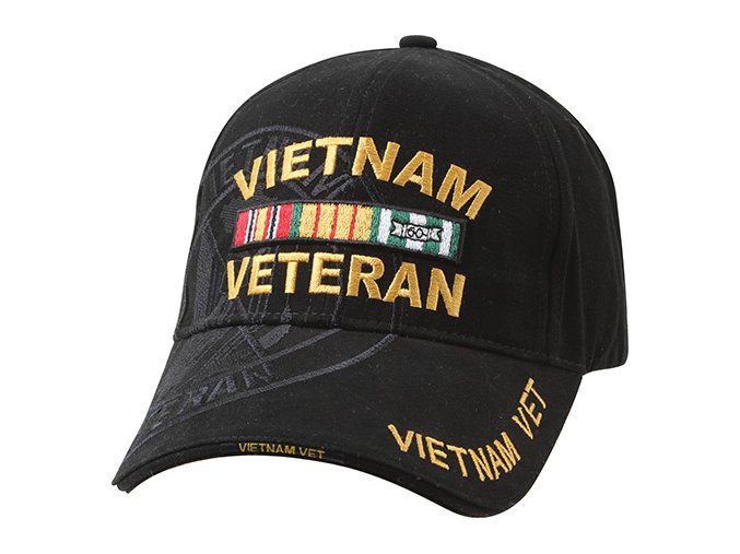 Čepice baseball DELUXE VIETNAM VET ČERNÁ