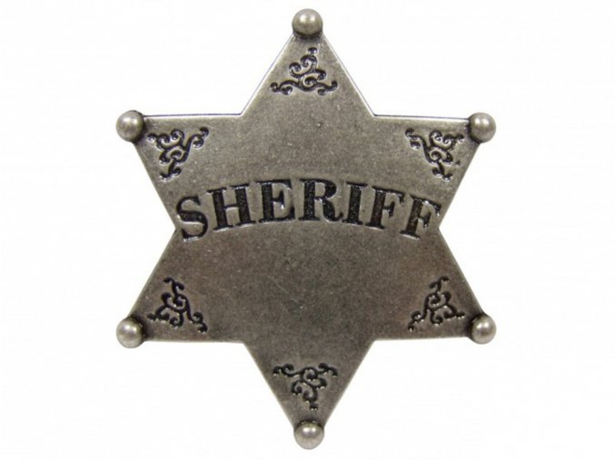 Replika Hvězda šerifská stříbrná