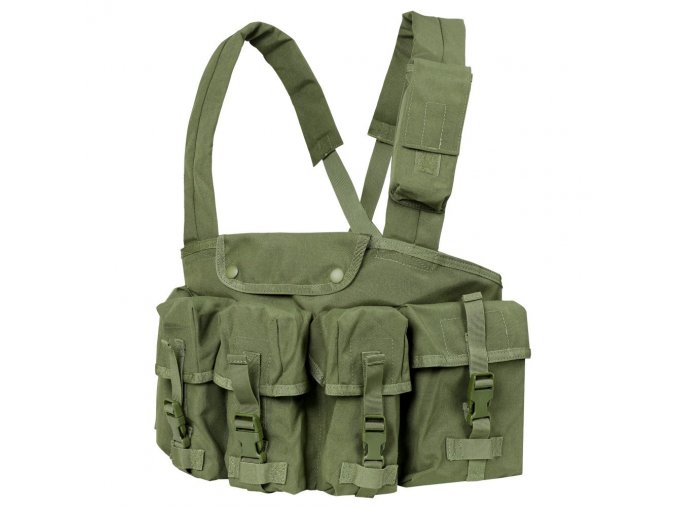 Vesta taktická CHEST RIG 7 kapes ZELENÁ