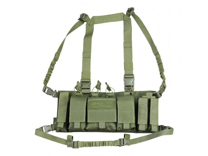 Vesta taktická TROJAN CHEST RIG ZELENÁ