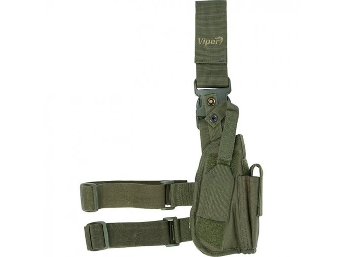 Pouzdro pistolové TACTICAL STEHENNÍ ZELENÉ