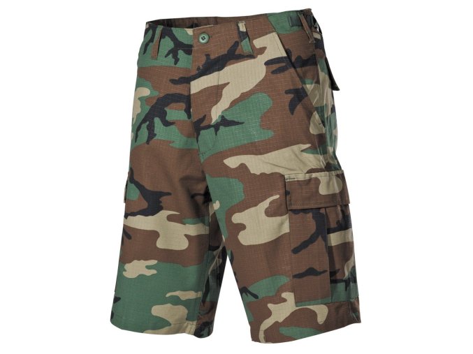 Kraťasy US střih BDU rip-stop WOODLAND (velikost L)