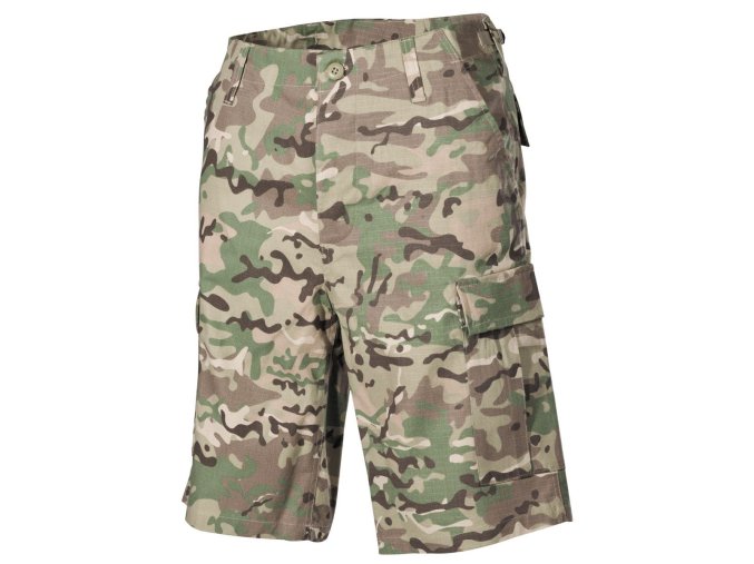 Kraťasy US střih BDU rip-stop OPERATION CAMO (velikost L)