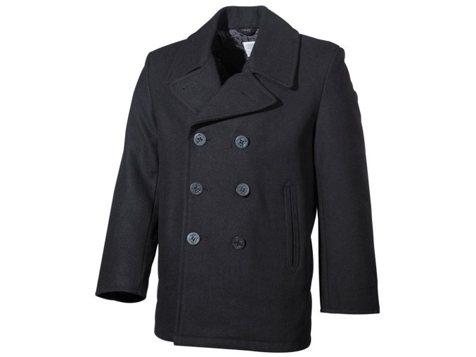 Kabát US Pea Coat ČERNÝ (velikost L)