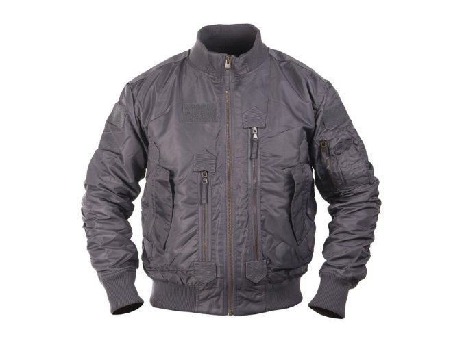 Bunda pilotní US TACTICAL ŠEDÁ (velikost 3XL)