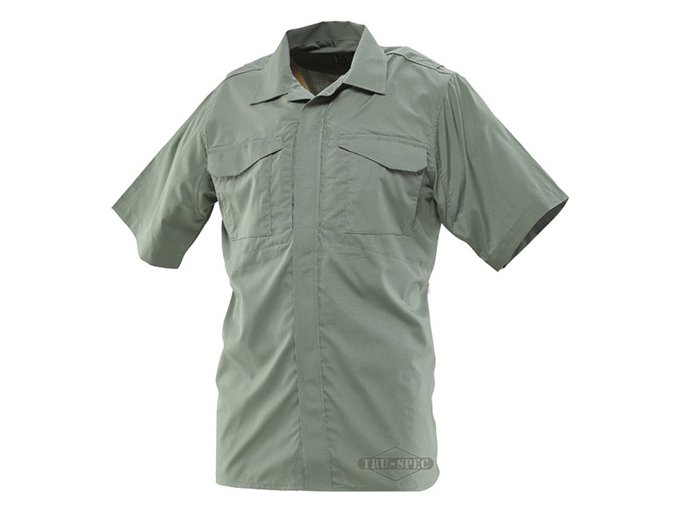 Košile 24-7 UNIFORM krátký rukáv rip-stop ZELENÁ vel.3XL