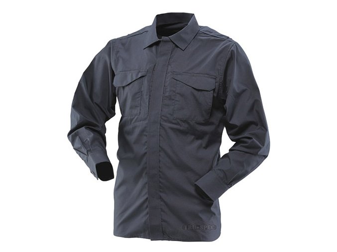 Košile 24-7 UNIFORM dlouhý rukáv rip-stop MODRÁ (velikost 4XL-R)