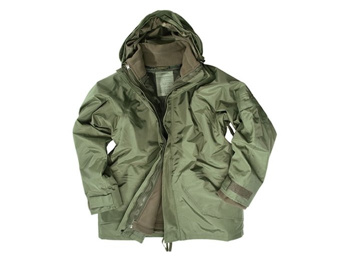 Bunda US s vložkou FLEECE ZELENÁ (velikost 3XL)