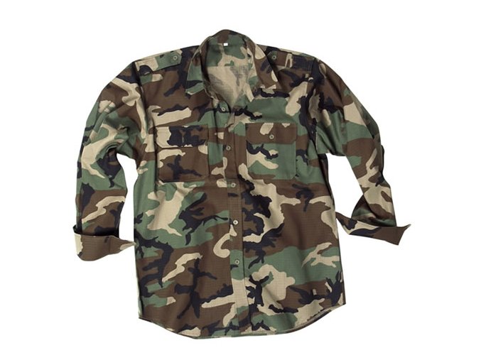 Košile polní na knoflíky rip-stop WOODLAND (velikost 3XL)