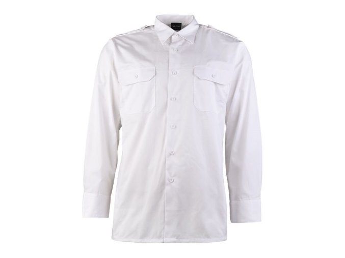 Košile SERVIS dlouhý rukáv na knoflíky BÍLÁ (velikost 3XL)
