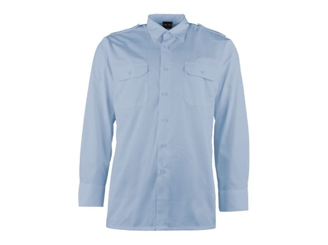 Košile SERVIS dlouhý rukáv na knoflíky SVĚTLE MODRÁ (velikost 3XL)