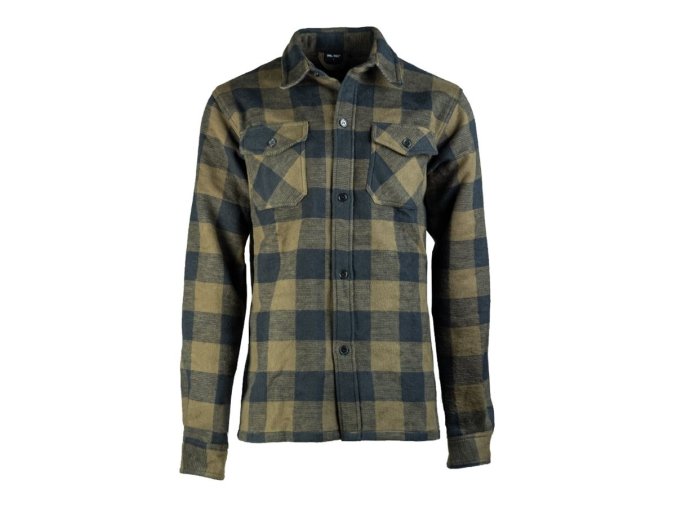 Košile DŘEVORUBECKÁ na knoflíky ZELENOČERNÁ (velikost 3XL)