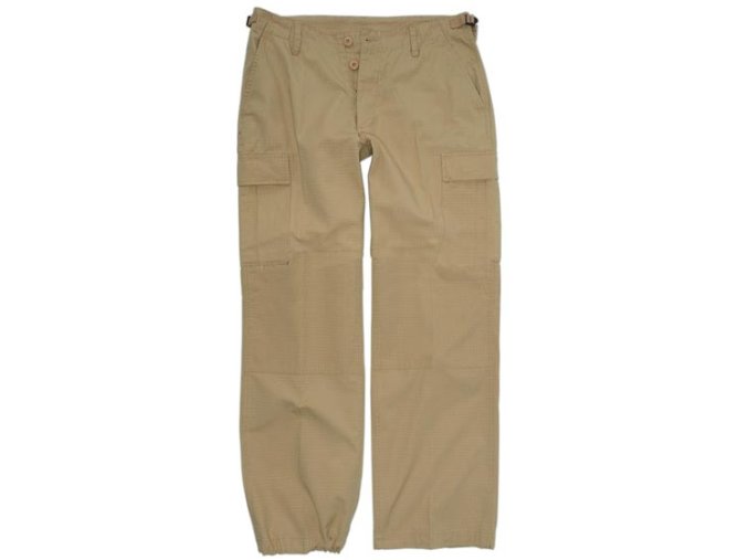 Kalhoty dámské US BDU rip-stop předeprané KHAKI (velikost L)
