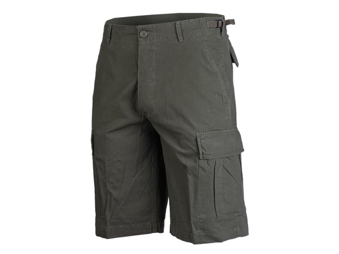 Kraťasy US typ BDU rip-stop předeprané ZELENÉ (velikost 3XL)