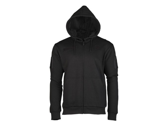 Mikina TACTICAL se zipem ČERNÁ (velikost 3XL)