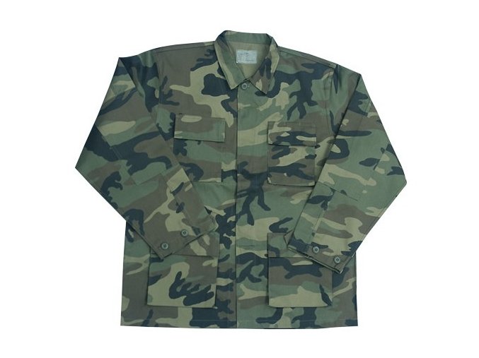 Blůza US typ BDU POLY WOODLAND (velikost 3XL)
