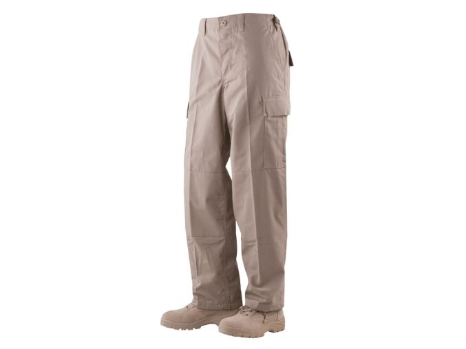 Kalhoty BDU P/C rip-stop KHAKI (velikost XL-R)