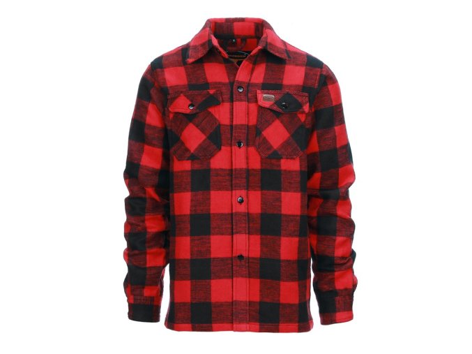 Košile DŘEVORUBECKÁ flanelová ČERVENOČERNÁ (velikost 3XL)