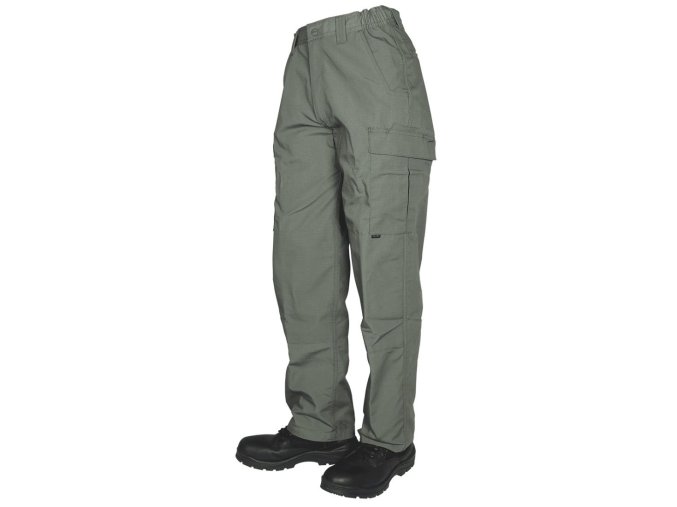 Kalhoty 24-7 TACTICAL CARGO rip-stop ZELENÉ (velikost 34-37)